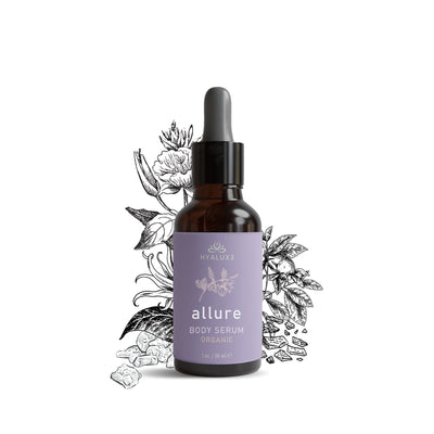 ALLURE: Magnesium Body Serum with Organic Cotton Wrap - Hyaluxe Body