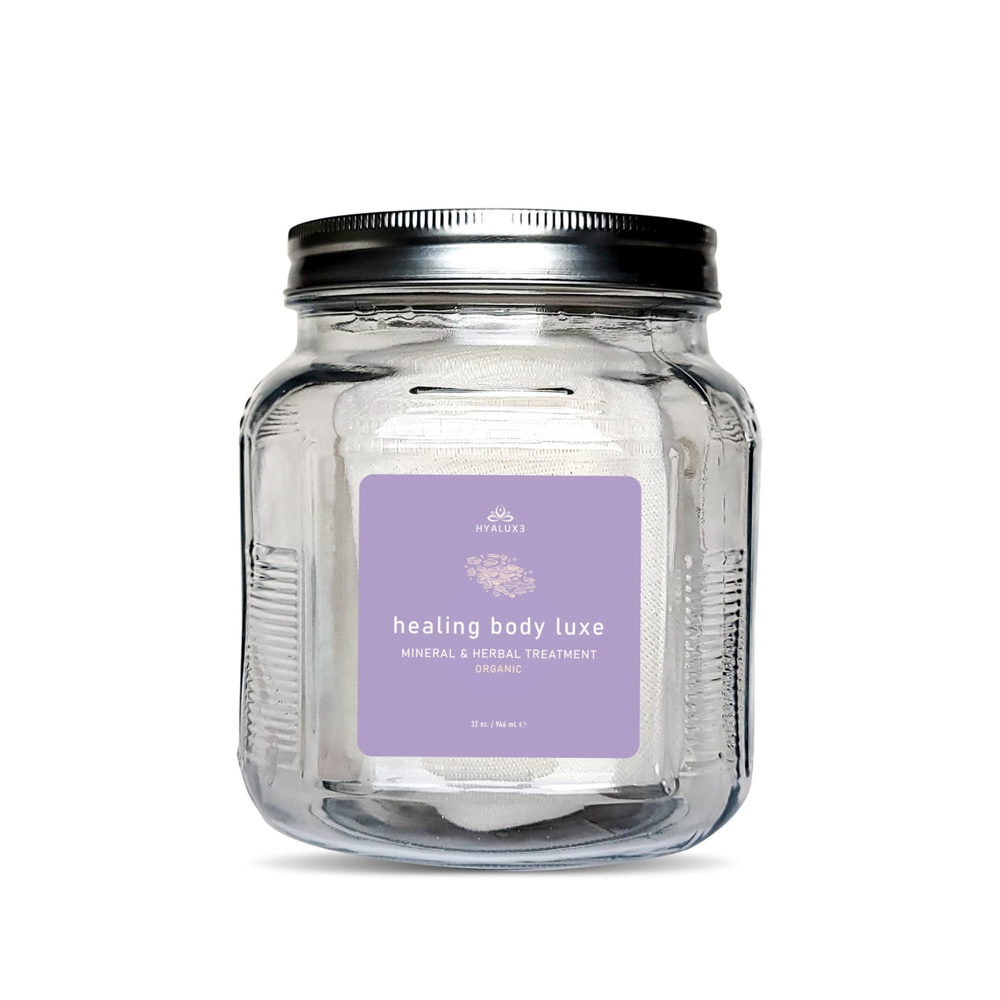 Herbal Hour Jar 32 oz Glass - Hyaluxe Body